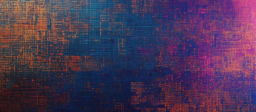Futuristic Abstract Matrix Texture for Industrial Engineering Concepts with Copyspace for Text and Digital Forensics Applications