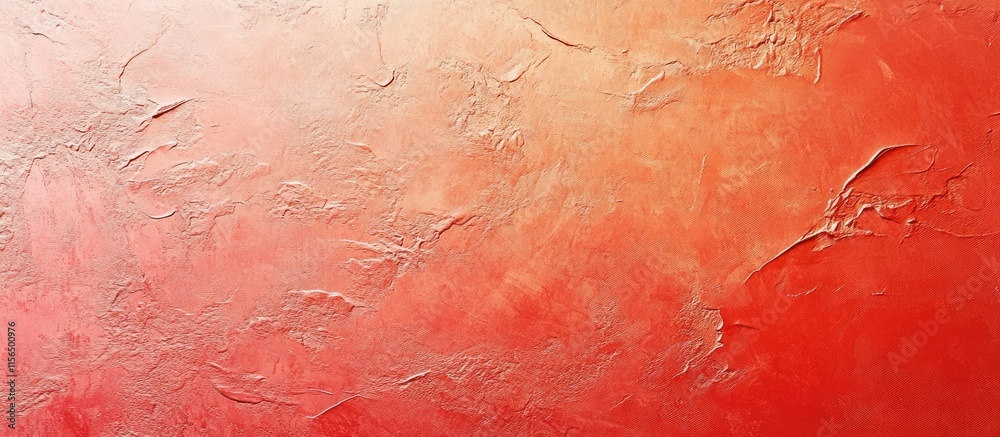 Poster textured coral colored wall background canvas with subtle gradients and ample empty space for overla