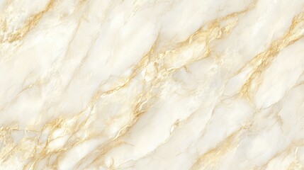 Elegant White Marble with Golden Veins Texture