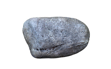 long grey stone isolated on transparent background