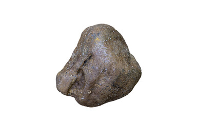 brown stone isolated on transparent background