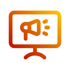 advertising gradient icon