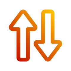 mobile data gradient icon