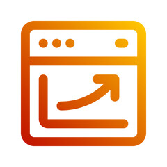 web traffic gradient icon