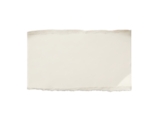 Torn paper with distressed edges and a textured perfect scrapbook isolated cut out on transparent png