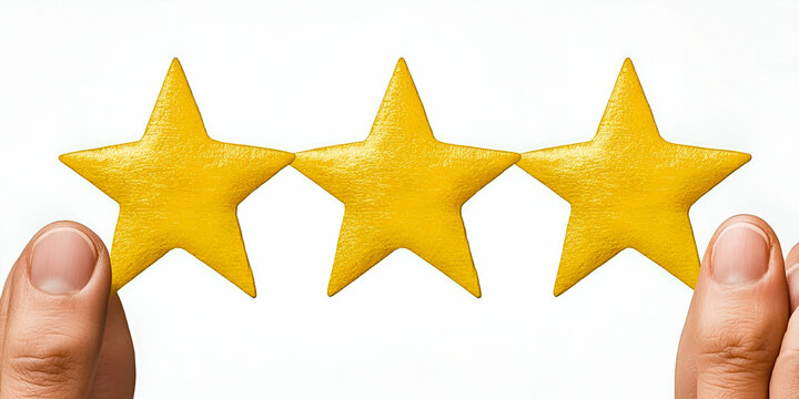 Three Golden Stars, Achieving Top Ratings, Exceeding Expectations with Quality and Performance.