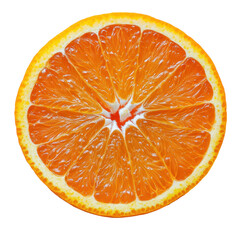 Juicy Orange Slice Cross Section Vitamin C Healthy Food Citrus Fruit Round Fresh Bright Summer