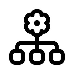workflow line icon