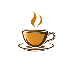 Fototapeta premium Hot Coffee Cup Steam Drink Cafe Beverage Morning Aroma Breakfast Relaxation Energy