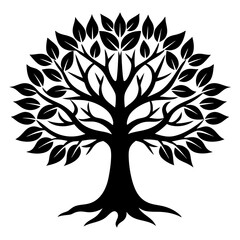 Tree of Life vector silhouette