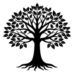 Tree of Life vector silhouette