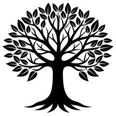 Tree of Life vector silhouette