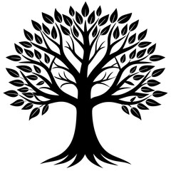 Obraz premium Tree of Life vector silhouette