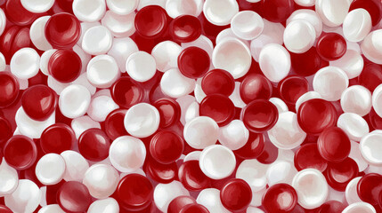 Vector seamless background of blood. The pattern of leukocytes under the microscope.