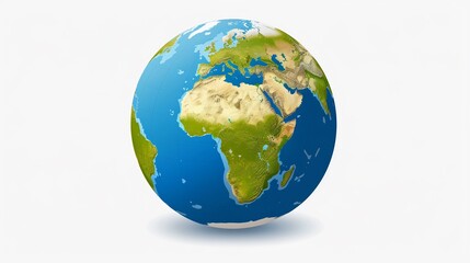 Fototapeta premium Our Amazing Planet Earth: A 3D Globe Representation