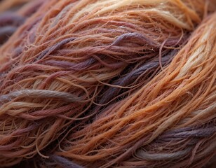 A Close Up View Of Twisted Multicolored Threads