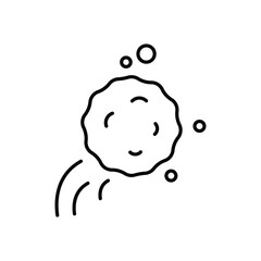 Snowball icon isolated on a white background. Vector illustration.