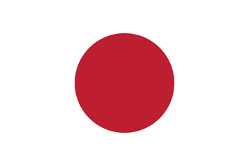 The flag of Japan, official color, Japanese state symbol, Land of the Rising Sun, Japan flag background, Japan happy independence day 11th February, vector illustration
