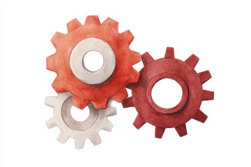 Gears interlocking with precision, showcasing power and harmony in mechanical engineering.