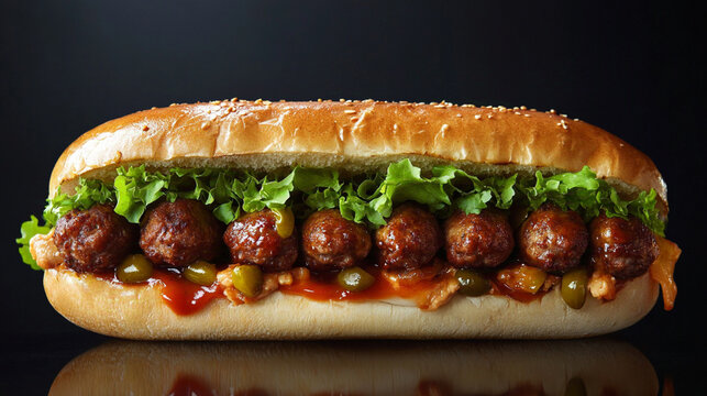 Merguez Sandwich, french food