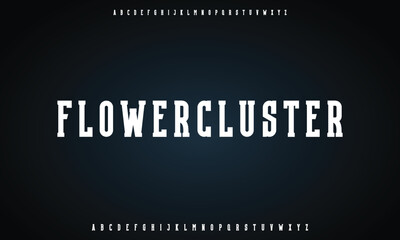 Minimal modern alphabet fonts. Typography minimalist urban digital fashion future creative logo font.