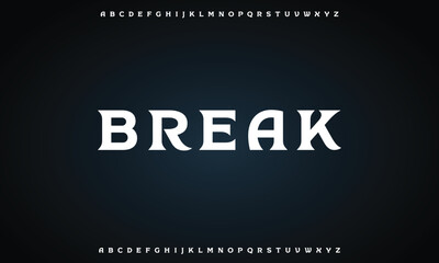 Minimal modern alphabet fonts. Typography minimalist urban digital fashion future creative logo font.