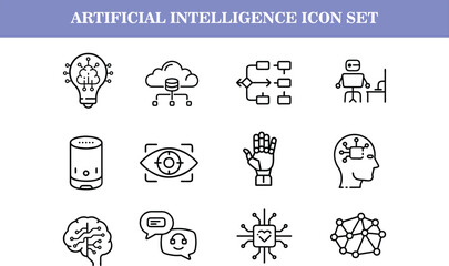Fototapeta premium Vector AI icon set