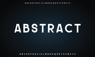 Minimal modern alphabet fonts. Typography minimalist urban digital fashion future creative logo font.