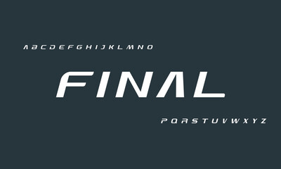 Creative geometric modern urban alphabet font. Digital abstract futuristic, fashion, sport, minimal technology typography.