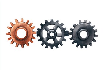 Gears interlocking with precision, showcasing power and harmony in mechanical engineering.