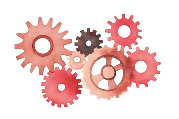 Gears interlocking with precision, showcasing power and harmony in mechanical engineering.
