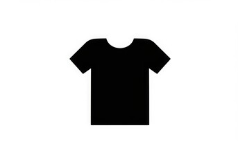 simple line drawing, t-shirt outline, minimalist design, black and white, vector graphic, clothing