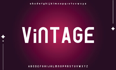 Fototapeta premium Minimal modern logo alphabet fonts. Typography minimalist urban sana serif digital fashion future creative logos fonts. vector illustration