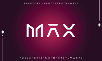 Minimal modern logo alphabet fonts. Typography minimalist urban sana serif digital fashion future creative logos fonts. vector illustration