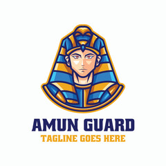 Amun Guard Simple Mascot Logo