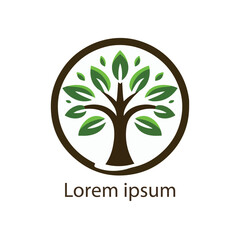 Obraz premium natural tree icon vector