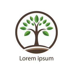 Obraz premium natural tree icon vector