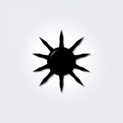 A Black Spiked Circular Design Abstract Art