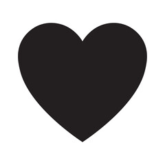 Heart love icon vector symbol, valentine, wedding day concept