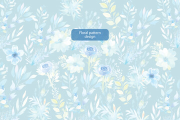 Colorful floral pattern style design.