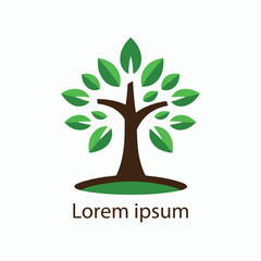 Fototapeta premium natural tree icon vector