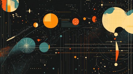 Cosmic Geometry: An Abstract Exploration of Space and Data