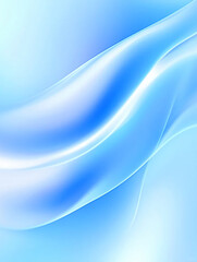 Abstract Soft Blue Gradient Waves Background