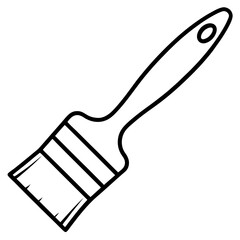 Creative Paintbrush Outline Vector Design