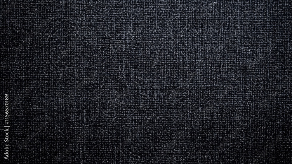 Poster Abstract dark gray textured background with grainy fabric appearance ideal for adding text or graphics in a minimalist design setting.
