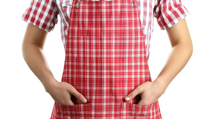 Apron with Pockets for Practical Use - Isolated on White Background
