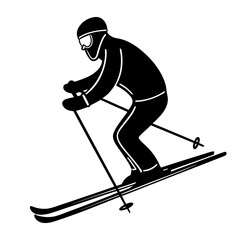 Ski Skate Silhouette