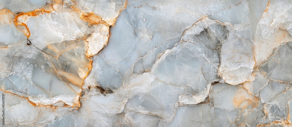 Poster ice blue quartzite texture with natural patterns and empty space for design or text applications in 