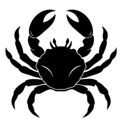 Crab Silhouette vector illustration
