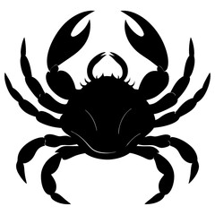 Crab Silhouette vector illustration